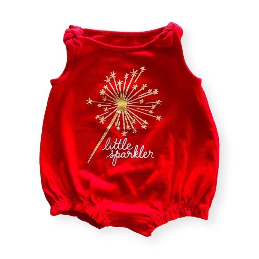 Cat & Jack Little Sparkler Romper Size Newborn